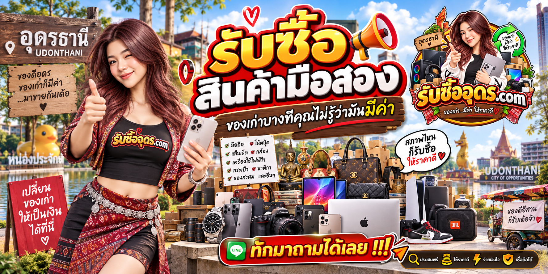 รับซื้ออุดร.com รับซื้อสินค้ามือสองอุดรธานี แนวสำนักงานและอุปกรณ์ไอที