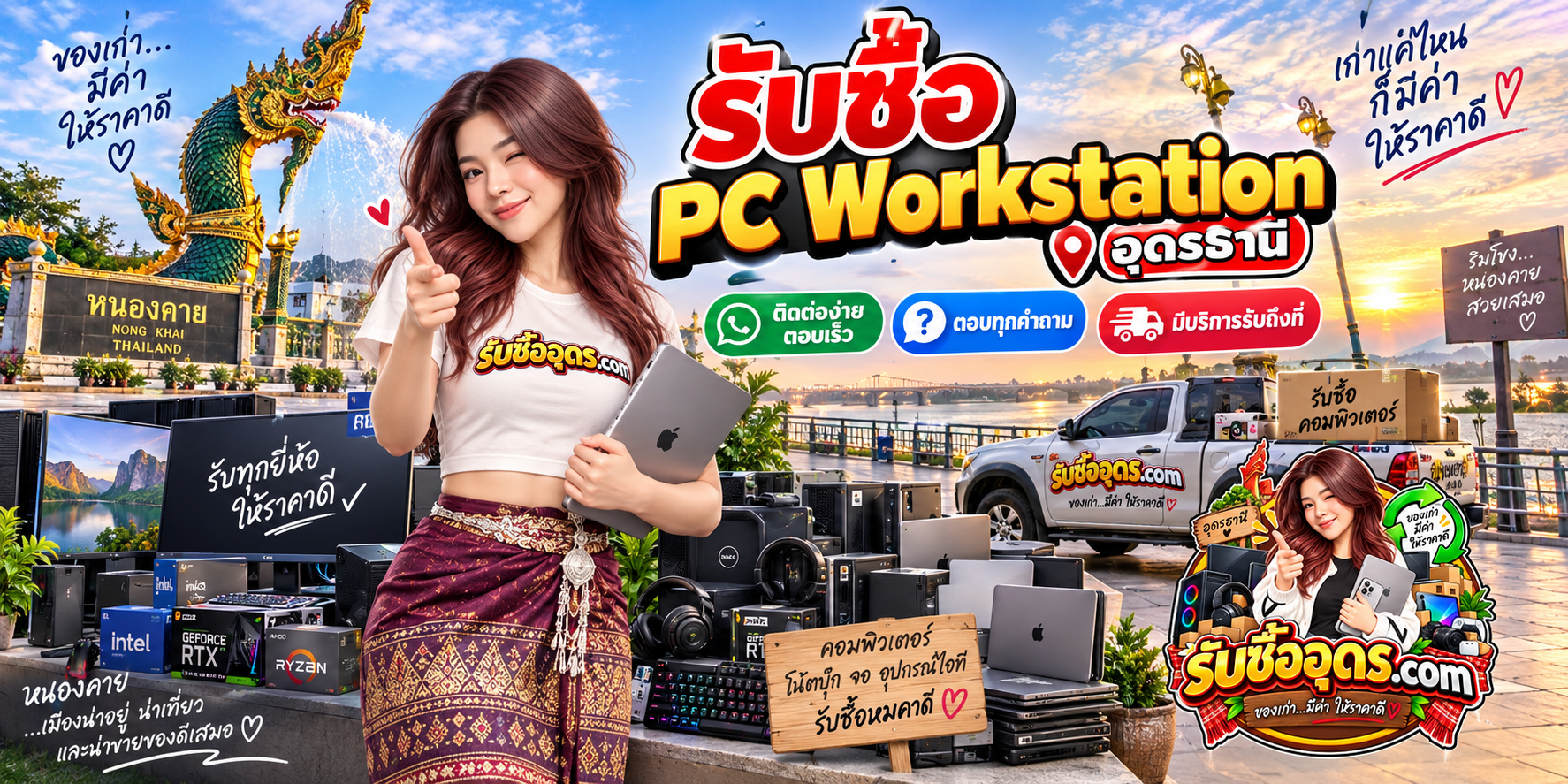 ภาพประกอบรายละเอียด PC Workstation มือสองสำหรับประเมินสินค้าในอุดรธานี