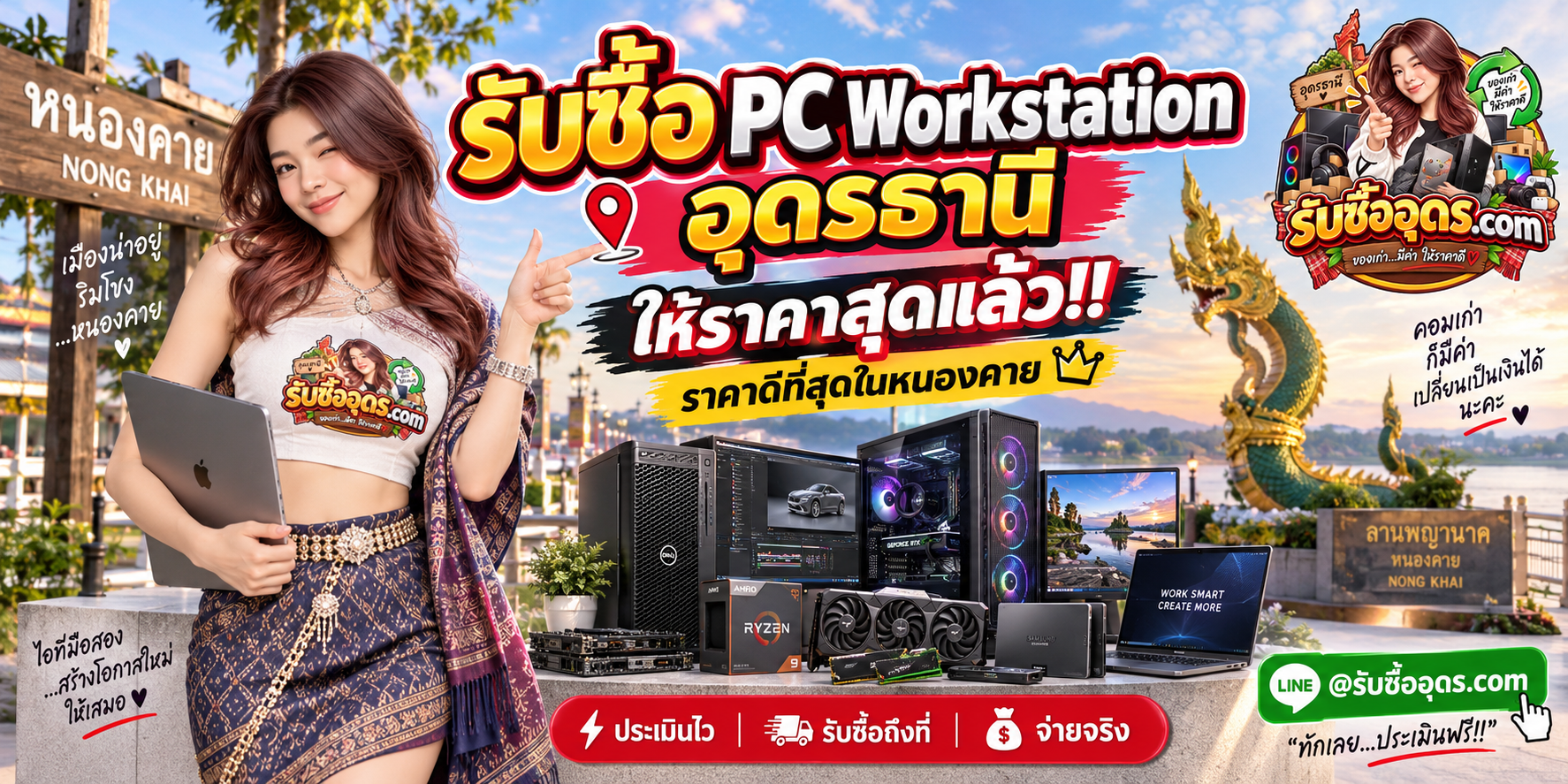 ภาพปกประกอบบทความรับซื้อ PC Workstation อุดรธานี